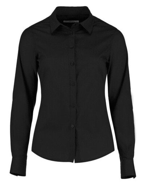 Kustom Kit KK242 Ladies Tailored Fit Poplin Long Sleeve Shirt