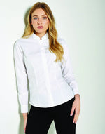 Kustom Kit KK261 Ladies Tailored Fit Mandarin Collar Long Sleeve Shirt - thumbnail 2