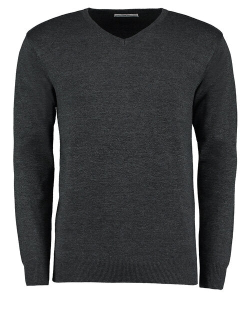 Kustom Kit KK352 Regular Fit Arundel V-Neck Long Sleeve Sweater