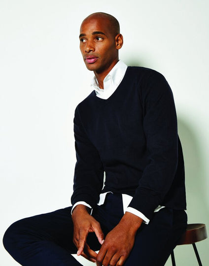 Kustom Kit KK352 Regular Fit Arundel V-Neck Long Sleeve Sweater