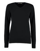 Kustom Kit KK353 Ladies Classic Fit Arundel V-Neck Long Sleeve Sweater