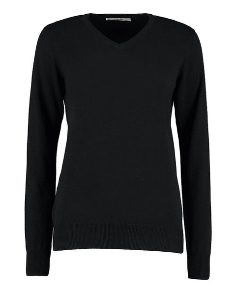 Kustom Kit KK353 Ladies Classic Fit Arundel V-Neck Long Sleeve Sweater