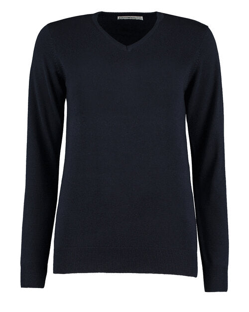 Kustom Kit KK353 Ladies Classic Fit Arundel V-Neck Long Sleeve Sweater