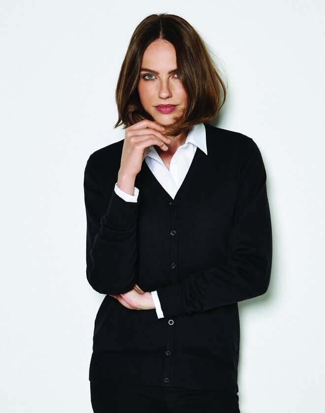 Kustom Kit KK354 Ladies Classic Fit Arundel V-Neck Long Sleeve Cardigan