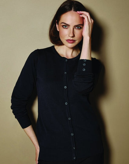 Kustom Kit KK355 Ladies Classic Fit Arundel Crew Neck Long Sleeve Cardigan