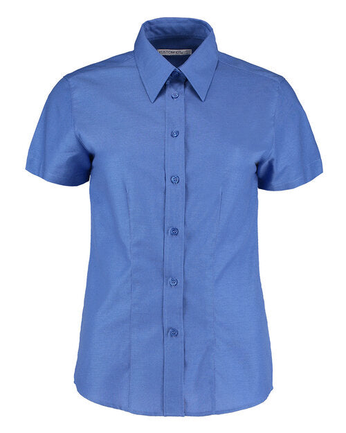 Kustom Kit KK360 Ladies Tailored Fit Workwear Oxford Short Sleeve Shirt