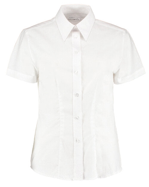 Kustom Kit KK360 Ladies Tailored Fit Workwear Oxford Short Sleeve Shirt