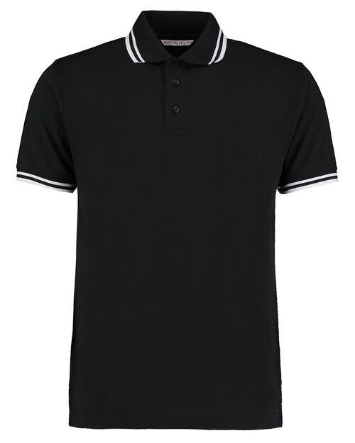 Kustom Kit KK409 Classic Fit Tipped Collar Two Tone Polo
