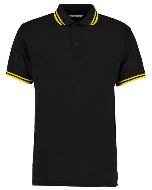 Kustom Kit KK409 Classic Fit Tipped Collar Two Tone Polo