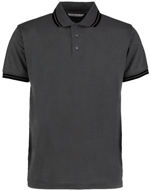 Kustom Kit KK409 Classic Fit Tipped Collar Two Tone Polo