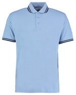Kustom Kit KK409 Classic Fit Tipped Collar Two Tone Polo - thumbnail 9