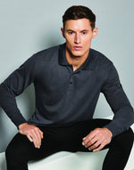 Kustom Kit KK430 Classic Fit Long Sleeve Polo - thumbnail 2