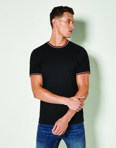 Kustom Kit KK519 Fashion Fit Tipped T-Shirt