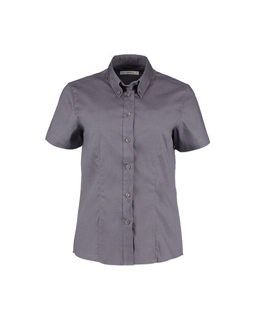 Kustom Kit KK701 Ladies Tailored Fit Premium Oxford Short Sleeve Shirt