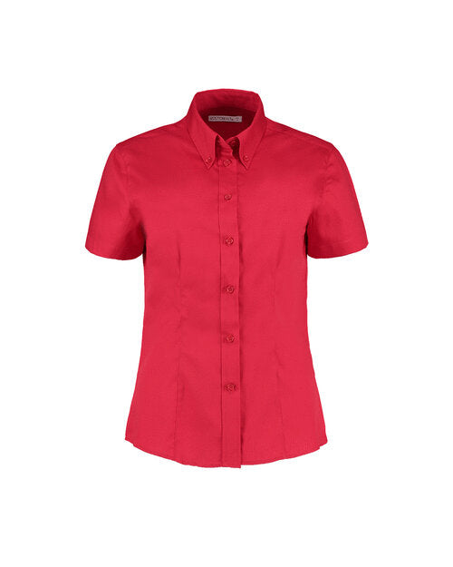Kustom Kit KK701 Ladies Tailored Fit Premium Oxford Short Sleeve Shirt