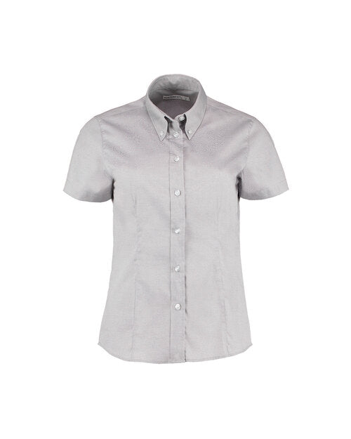 Kustom Kit KK701 Ladies Tailored Fit Premium Oxford Short Sleeve Shirt