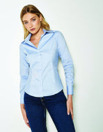 Kustom Kit KK702 Tailored Fit Premium Oxford Long Sleeve Shirt - thumbnail 2