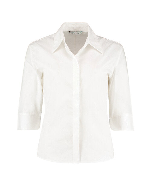 Kustom Kit KK715 Ladies Tailored Fit Continental 3/4 Sleeve Blouse