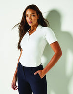 Kustom Kit KK732 Ladies Regular Fit Comfortec V-Neck Polo - thumbnail 2