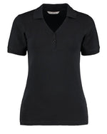 Kustom Kit KK732 Ladies Regular Fit Comfortec V-Neck Polo - thumbnail 1