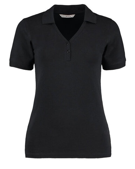 Kustom Kit KK732 Ladies Regular Fit Comfortec V-Neck Polo