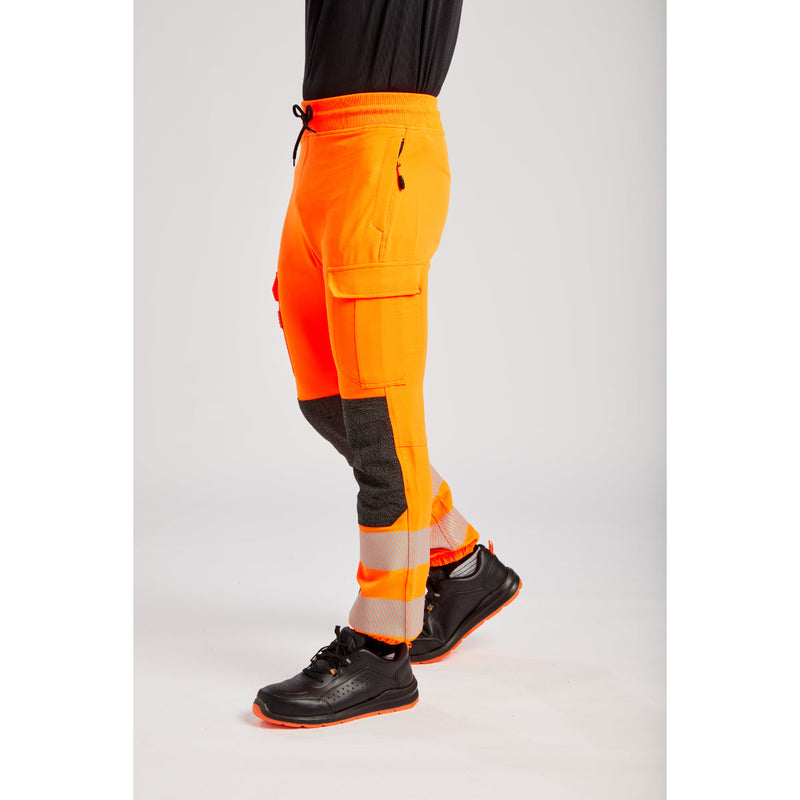 Rear studio shot of the Portwest KX3 Hi-Vis Flexi Jogger.