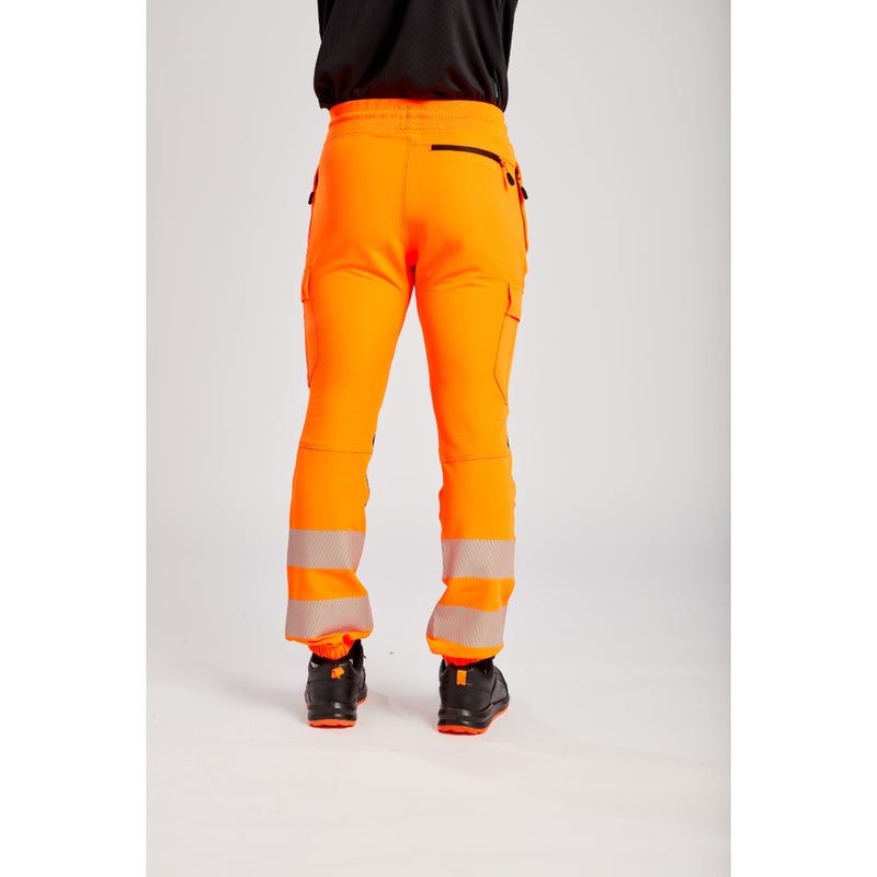 Close-up of the ribbed cuff and reflective tape on the KX3 Hi-Vis Jogger.