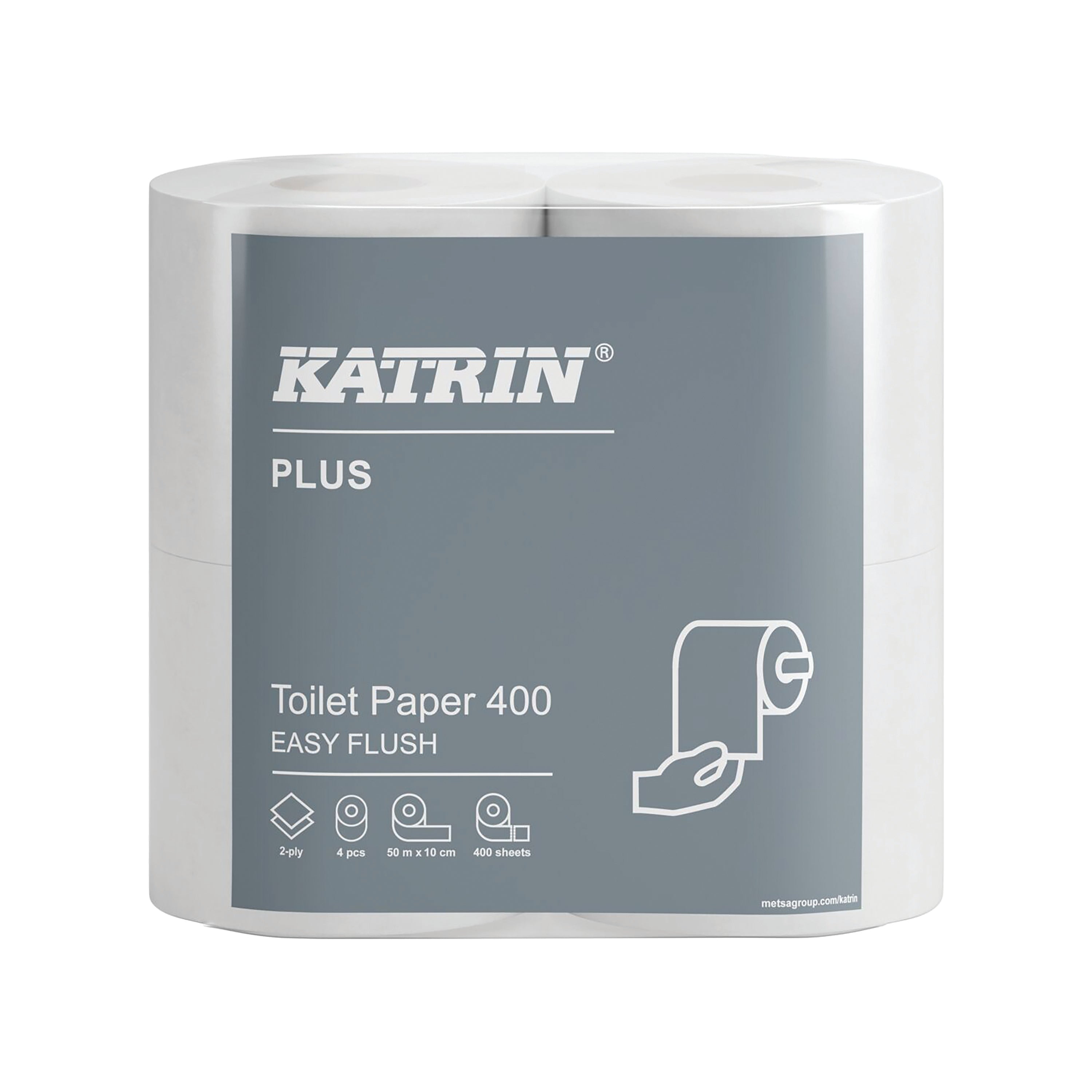 Katrin Plus Toilet Roll Easy Flush 2-ply 400 Sheet (pack Of 20) 82506