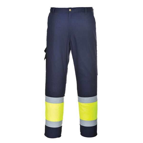 Portwest Hi-Vis Lightweight Contrast Class 1 Service Trouser - [CLEARANCE]