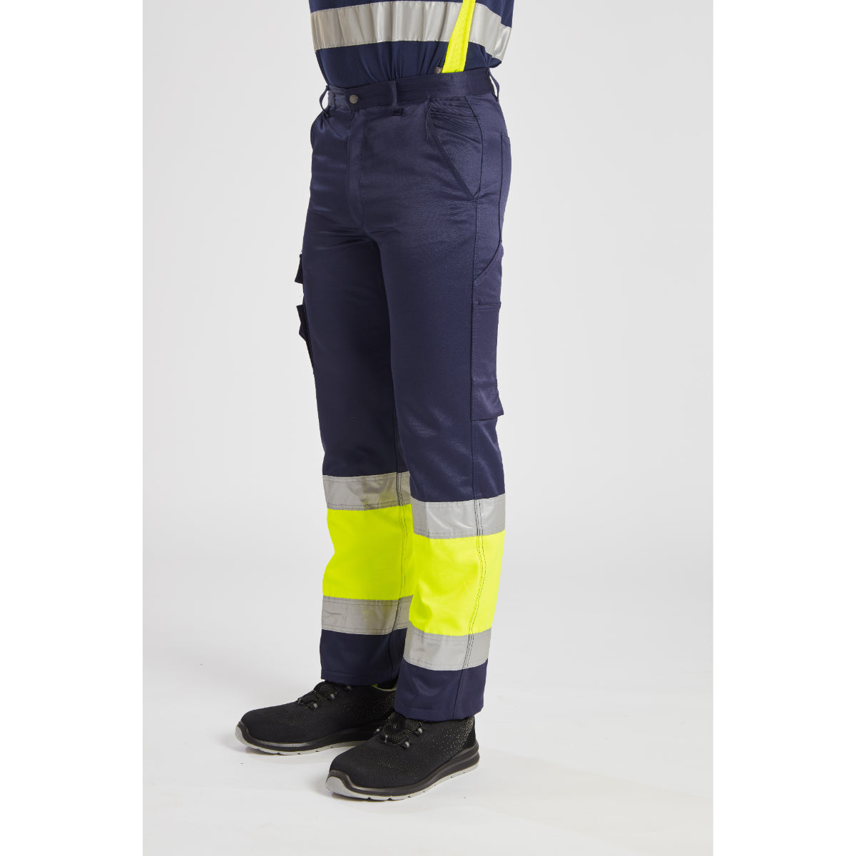 Angled studio shot of the Portwest Hi-Vis Lightweight Trouser