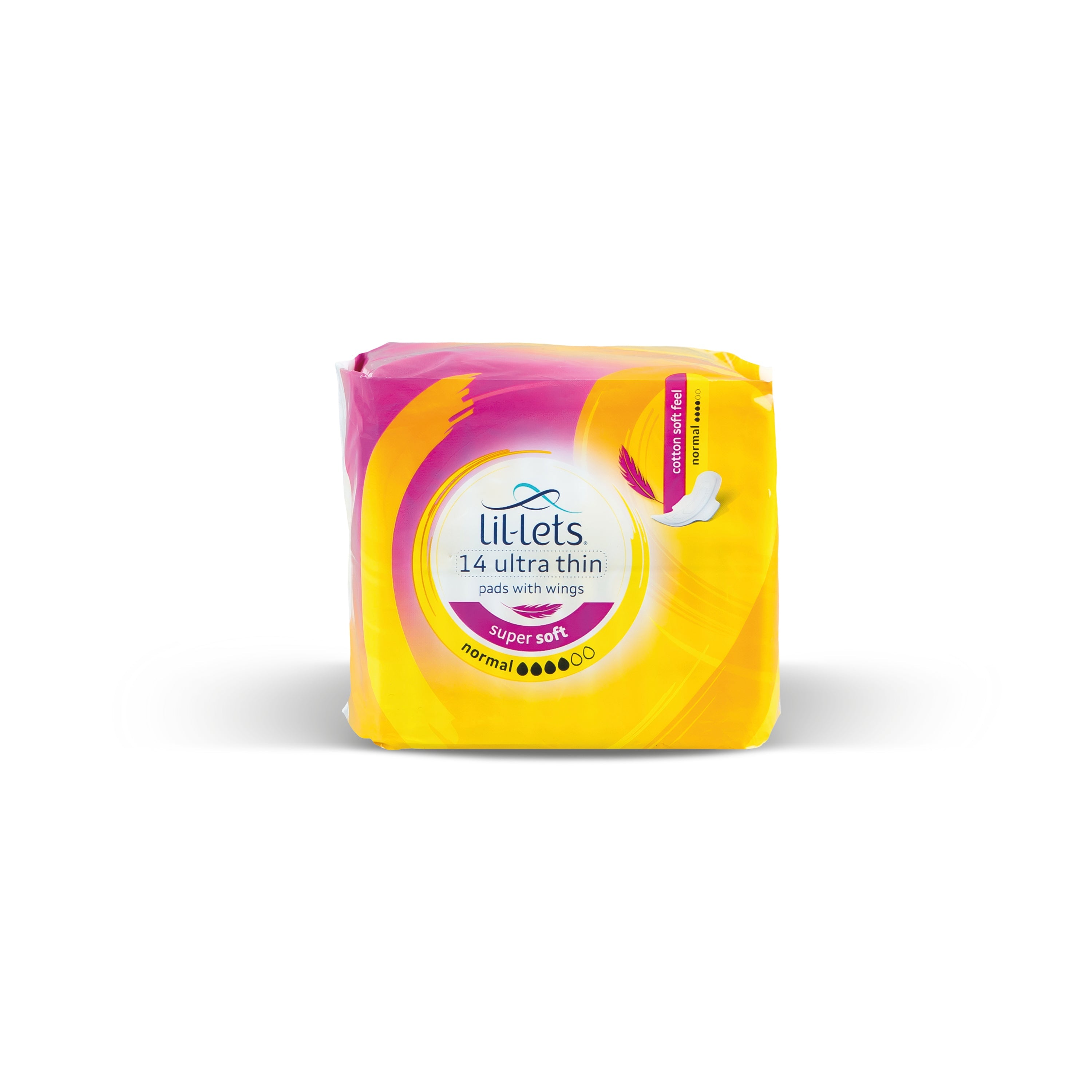 Lil-lets Supersoft Sanitary Pads Ultra With Wings Normal X14  (Pack of 24)