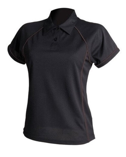 Finden & Hales Ladies Piped Performance Polo - LV371M