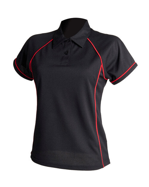 Finden & Hales Ladies Piped Performance Polo - LV371M