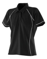 Finden & Hales Ladies Piped Performance Polo - LV371M - thumbnail 4