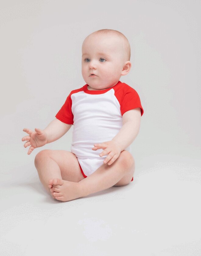 Larkwood Short Sleeve Baseball Bodysuit - LW502TB