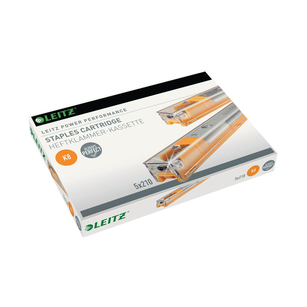 Leitz 8mm Yellow Heavy Duty Staple Cartridge – (Pack of 5)