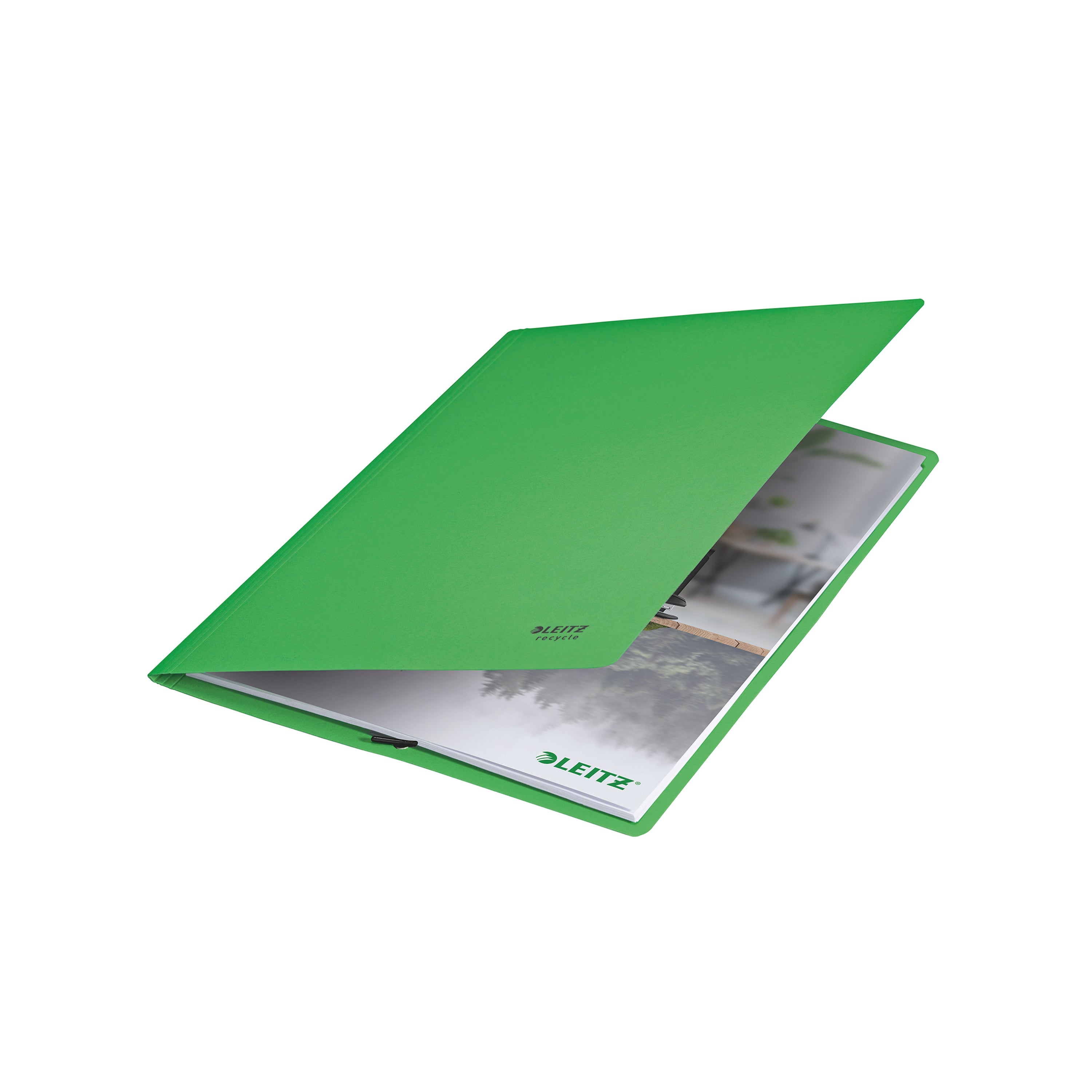 Leitz Recycle Card Folder/Elastic Bands A4 Green  (Pack of 10)
