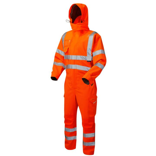 Leo Workwear Watertown stretch hi-vis trousers for flexibility, comfort, and workplace safety