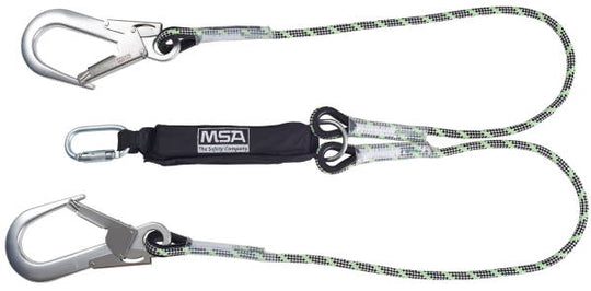 MSA 1.8M Kernmantel Twin Leg Energy Absorbing Lanyard