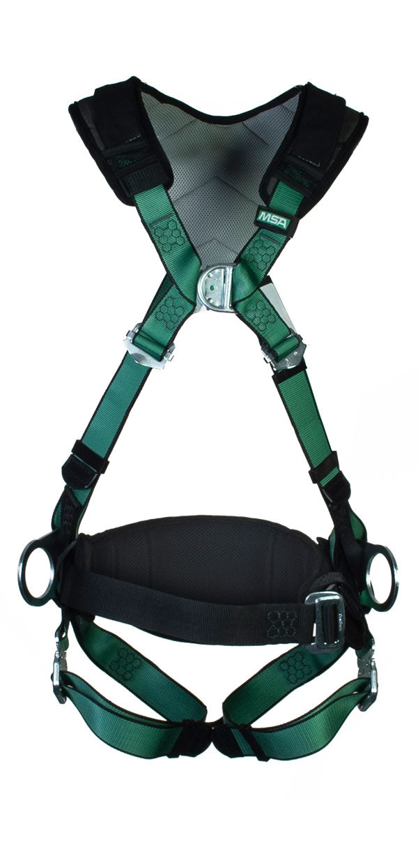 Msa Xs V-Form + Back/Chest/Hip D-Ring Bayonet Harness W/ W Belt