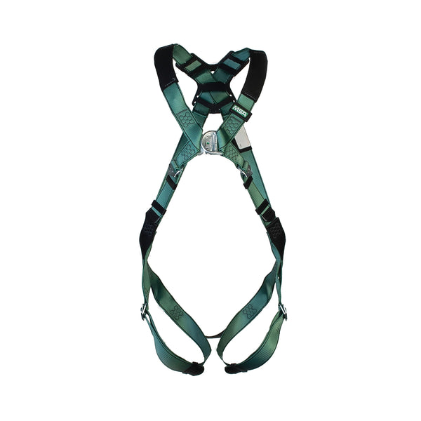 Msa V-form Full Body Back Chest D-ring Qwik-fit Safety Harness Green L Msa10206041