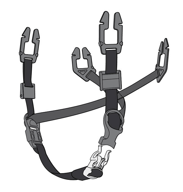 MSA Msa Universal 4-POINT Chin Strap For Safety Helmets - (Pack of 20)