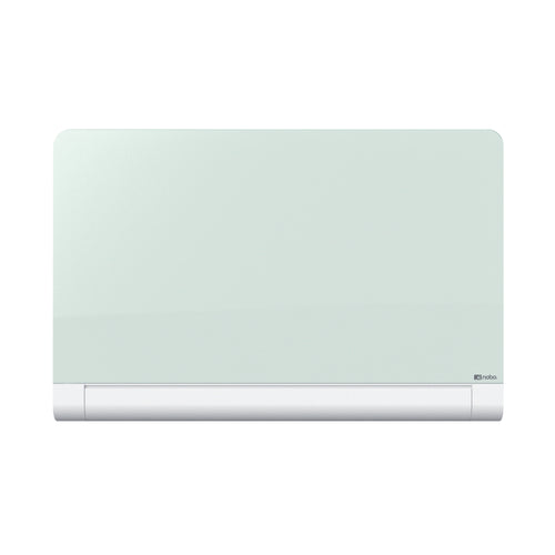 Nobo Impression Pro Glass Magnetic Whiteboard Concealed Pen Tray 1000x560mm White 1905191