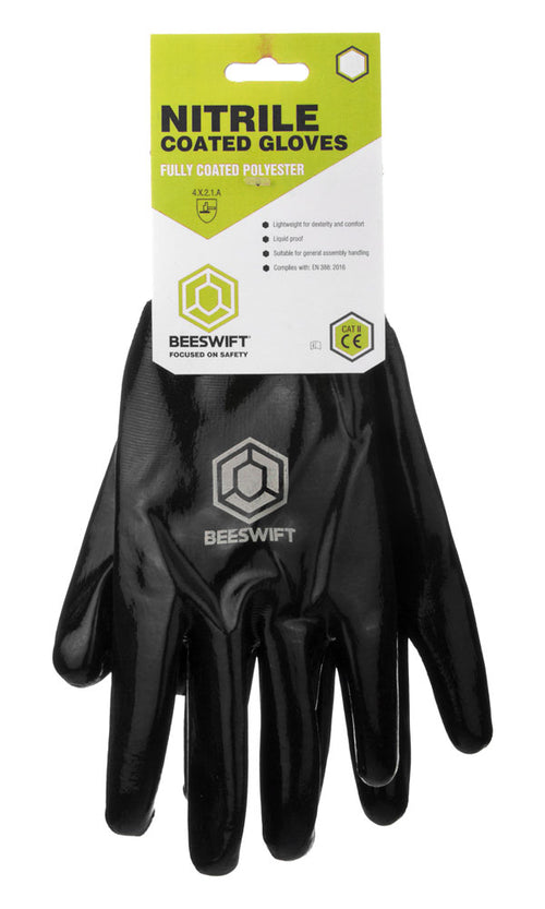 Beeswift Nitrile Disposible Glove Powder Free