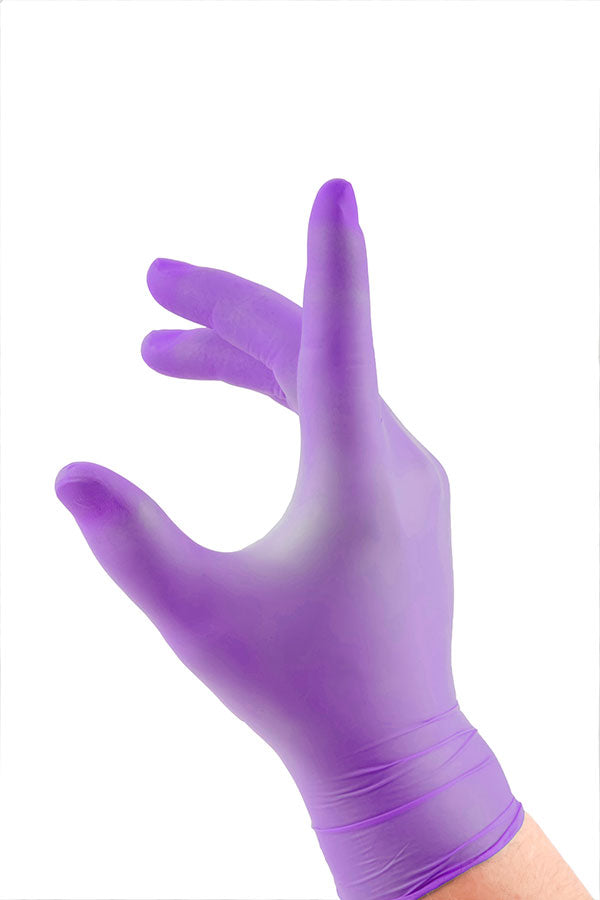Beeswift Nitrile Disp Glove P/F Purp - (Pack of 1000)