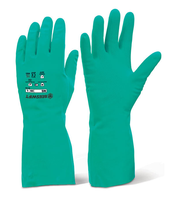 Click 2000 Rubber Gloves Beeswift Nitrile Rubber Chemical Gloves