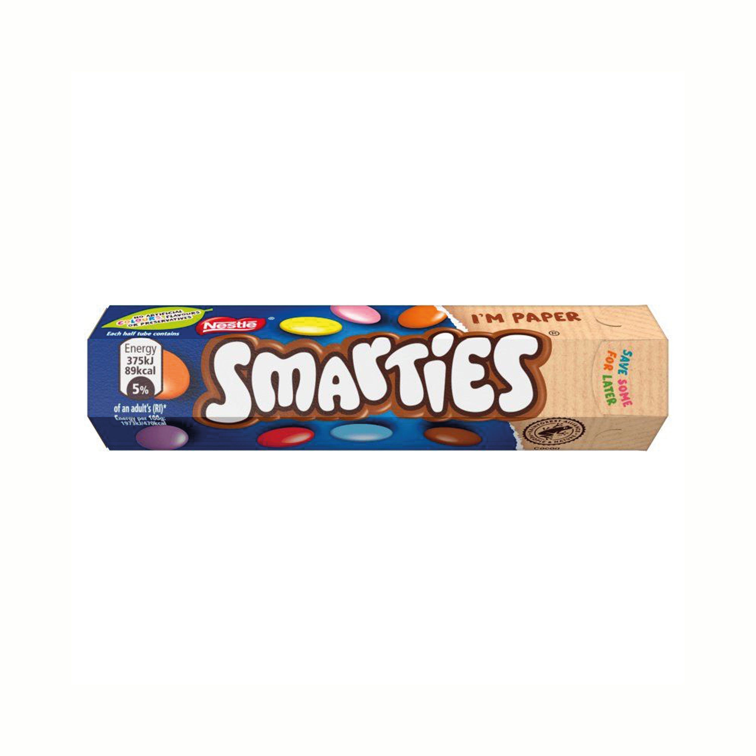 Nestle Smarties Milk Chocolate Tube 38g – (Pack of 24)