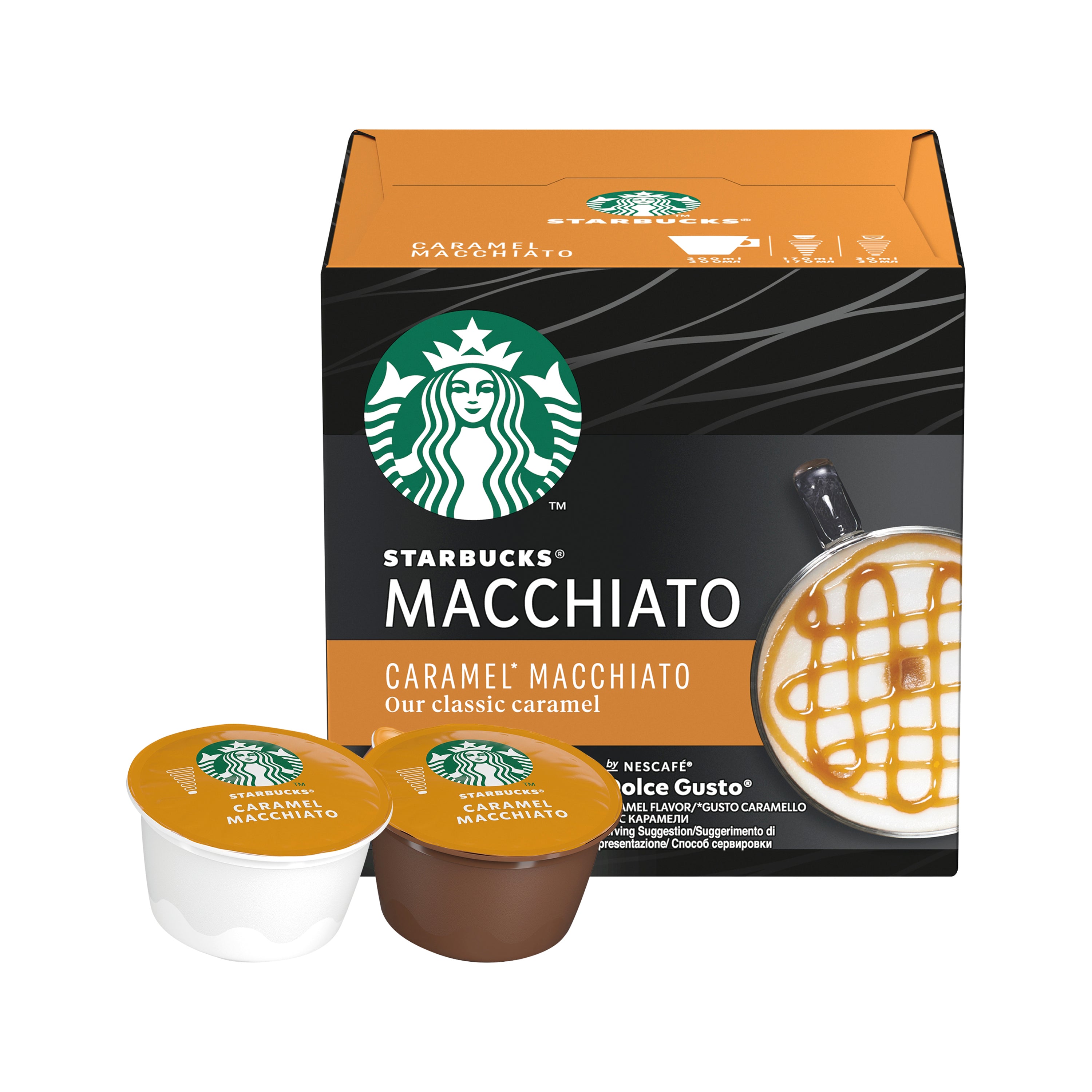 Nescafe Dolce Gusto Starbucks Caramel Macchiato Coffee Capsules (Pack of 36) 12397694