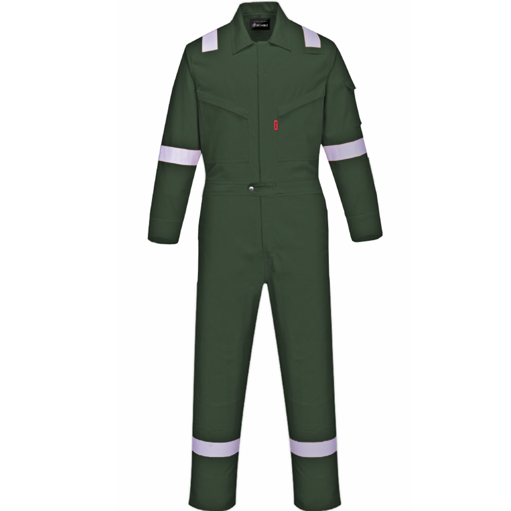 Graphic showing certification standards for the Portwest NX coverall.