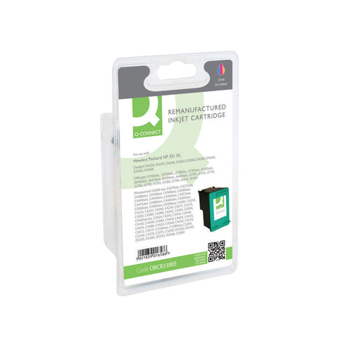 Q-Connect HP 351XL Remanufactured Colour Inkjet Cartridge High Yield CB338EE
